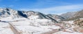 Snowy Rocky Mountain scene